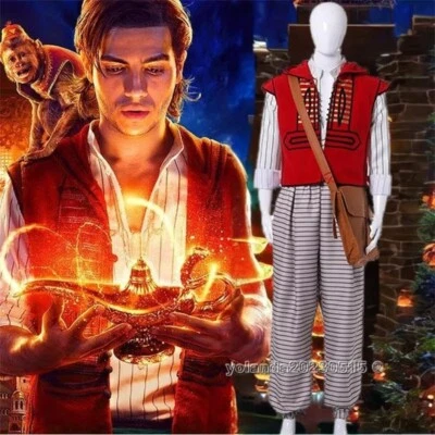 New Live-Action Aladdin Costume Prince Cosplay Uniform Anime Outfits Halloween