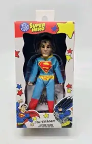 NECA Ben Cooper Super Hero SUPERMAN 5.5" Action Figure Costume & Mask NEW DC