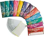 KALLORY 12 Pack Cash Envelopes Budgeting System 12 Diverse Patterns Lightweight and Convenient for The-go