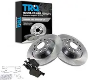 TRQ Rear Posi Ceramic Disc Brake Pads & Rotors Kit for Volkswagen Audi New