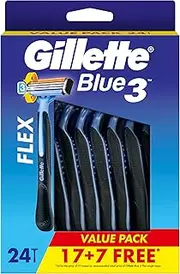 Gillette Blue3 Smooth Male Disposable Razor 24 pcs