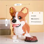 【爆款LEGO】樂高小顆粒寵物狗哈士奇雪納瑞麥克狗積木拼裝立體高難度玩具LEGO SMALL PARTICLE PET