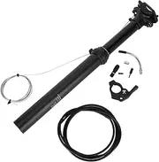 Mountain Road Cycle Seatpost, 7075 Aluminium Alloy Wire Control Oil Pressure Lifting Seatpost, Multifunction Cycle Saddle Tube Post for Cycling Accessory