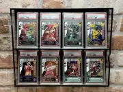 Acrylic Trading Card Swing Open Display Case (Holds 8 Graded) PSA BGS CGC Wall