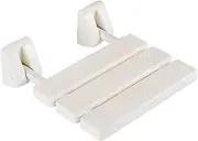 FFSPIIO Foldable Shower Stools, for Elderly Disabled Anti-Slip Bathtub Stool Wall Mounted Folding Shower Seat Shower Chair(White)