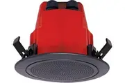 One shot Speakers 100mm 100V 5W Ceiling EWIS Speaker Black Plastic Grille