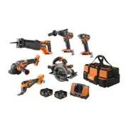 AEG - 18V FUSION/BRUSHLESS 6-PIECE 5.0AH FORCE KIT - A18FX6B152B