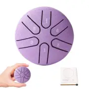 Steel Tongue Drum Tundrum 3 Inch 6 Notes Hand Drum Rain Drum with Handpan Drum