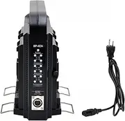4 Channels Quick Battery Charger and AC Adapter for 16.5V-4.5A V-Mount Battery