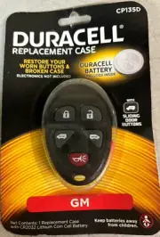 Duracell CP135D Replacement Key Fob Case for GM W/ CR2032 Battery NEW