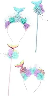 1 Set Sequin Mermaid Headband for Enchanting Mermaid Tail Costume Accessory for Birthday Parties and Special Events