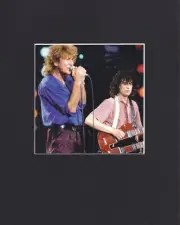 8X10" Matted Print Art Picture Led Zeppelin: Robert Plant, Jimmy Page