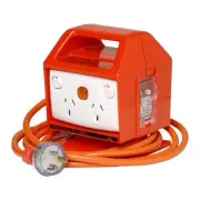 Clipsal Medilec Portable RCD/MCB Protected 4 Outlet - E13-EO