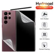 [2in1] Front Hydrogel Screen Protector for Samsung Galaxy Note20 Ultra 5G + Back Hydrogel Screen Protector TPU-Note20 Ultra 5G
