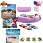 Quick-Fill Inflatable Couch Set with Side Pockets | 3 Storage Spaces Included