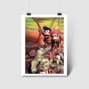 DKC2 V3 Game Poster | Classic NES Console Game | High Quality Prints