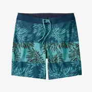 NEW PATAGONIA Mens HYDROPEAK 18" Stretch Boardshorts Size 38 Teal FREE SHIP