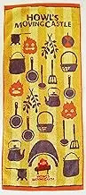 Marushin 1005011700 Ghibli Howl's Moving Castle Face Towel, Approx. 13.4 x 31.5 inches (34 x 80 cm), Calcifer and Kitchen