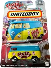 Matchbox Volkswagen Delivery Van, Blue, 1:64 Scale, Fluffy Stuff Series