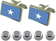 [Select Gifts] Shirt Dress Studs Somalia Flag Cufflinks