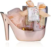 Honey Jasmine Bath Set in Shoe (Colour: Rose Gold)
