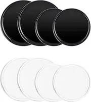Pack of 8 Car Non-Slip Mats for Mobile Phones Washable Nano Gel Pad Double-Sided Adhesive 2 Colours Non-Slip Pads for Dashboard and Mobile Phone 8 cm and 5 cm