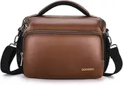 DOMISO Digital Camera Case Waterproof Compact System Protection Bag Camera Pouch, Brown