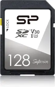 Silicon Power 128GB SDXC UHS-I SD Memory Card, up to 100Mb/S Read & 80Mb/S Write