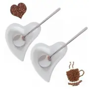 Coffee Spoon and Rest for Coffee Bar Accessories Small Spoon Rest for White*2
