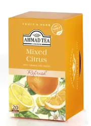 Mixed Citrus Foiled Tea Bags 20 CT 1 case ( 6 x 20 =120 CT ) NEW