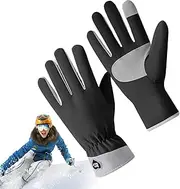 [Generic] Winter Touch Gloves,Windproof Touchscreen Warm Gloves | Windproof Touchscreen Warm Gloves, Full Finger Workout Gloves, Anti-Slip Thicken Cold Winter Gloves for Women Workout