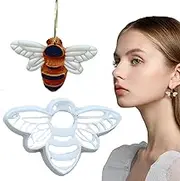 Qkbuza Clay Earring Shape Cutter, Three-Dimensional Bee Design Cutter for Jewelry Making, Press Mold, Clay Tools, Art Craft for Earring Making