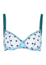 Dora Larsen Maudie Embroidered Tulle Underwired bra - Blue 32DD