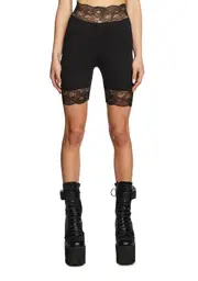 [Current Mood] Rumor Romance Biker Shorts - Black