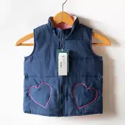 Classic Prep Childrensware CPC Colby Heart Puffer Vest Reversible S (4-5)