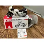 TOMICA 多美 NO.4 HONDA POLICE BIKE 本田 警用摩托車 警車 警視聽 重機 絕版 紅標