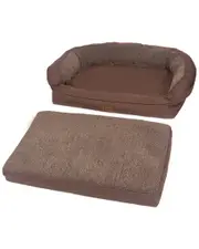 3 Dog Pet Supply EZ Wash Fleece Memory Foam Dog Bed