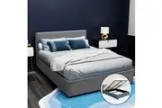 Artiss Bed Frame Double Size Gas Lift Grey NINO