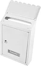 SHINEOFI Vintage Wall Mount Mailbox Durable Letter Box for Outdoor Use Space Saving Design with Lock for Letters Newspapers and Magazines
