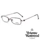 【Vivienne Westwood】小細方框金屬光學鏡框(紅紫 VW00404)