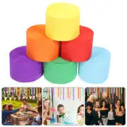 2 Sets Party Paper Streamers Birthday Crepe Streamers Rainbow Party Decoration