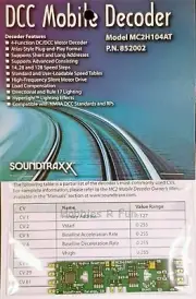 Model trains Soundtraxx MC2H104AT Mobile decoder for HO Locos plug'n'play