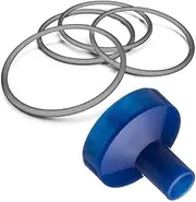 Bierstick Mouthpiece Cap & O-Ring Gasket Set - Accessories Kit (4 Rings & 1 Mouthpiece)