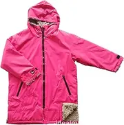 [ZONADA] Children’s Deck Coat Swimming Parka Water & Wind Proof Thick Fleece inside Hooded Long Sleeve Cloak