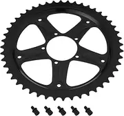 1Pc Electric Bike Motor Chainwheel Steel Mid Drive Chain Ring Replacement BBS01B BBS02B for E-Trekking Bike E-City Bike Black