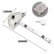 Miter Gauge Track Stop Table Saw/Router Sawing Assembly Ruler Woodworking Tools