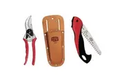 Genuine Felco Model 2 secateurs folding saw and leather holster bundle official