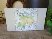 HAND MADE CITRON WOODEN COUNTRY STORAGE BOX CRATE