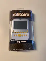 Radica Big Screen 2 In 1 Solitaire Handheld Game Auto BackLight New Sealed Works