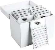 Eyelash Display Storage Container False Eyelash Storage Case Organizer Protect Case 10 Layers, False Organizer, Extension Box, Empty Eyelashes